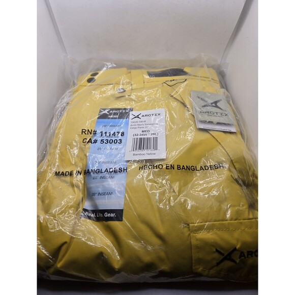 ARCTIX Other - Arctix Men's Snow Sports Cargo Pant M 28" Inseam Bamboo Yellow New PP